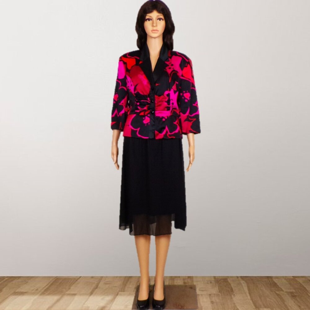 Silk! Js Collections Size 12 Multicolor 3/4-Sleev… - image 2